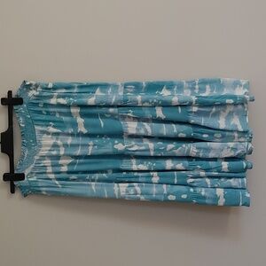 Ivy Tiered skirt tie dye Cloud Print